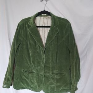 St. Johns Bay 1X Green Corduroy Jacket